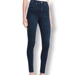 👖 Express Curvy Skinny High Rise Dark Wash Jeans | Size 2R | EUC